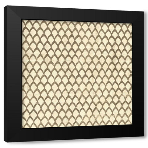 Ethnic Motif III Black Modern Wood Framed Art Print by Vision Studio