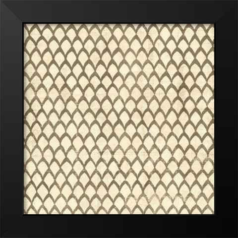 Ethnic Motif III Black Modern Wood Framed Art Print by Vision Studio