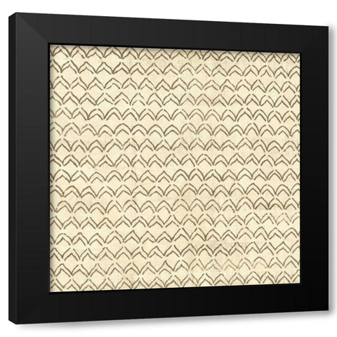 Ethnic Motif VII Black Modern Wood Framed Art Print with Double Matting by Vision Studio