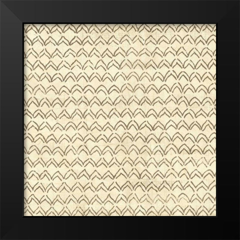 Ethnic Motif VII Black Modern Wood Framed Art Print by Vision Studio