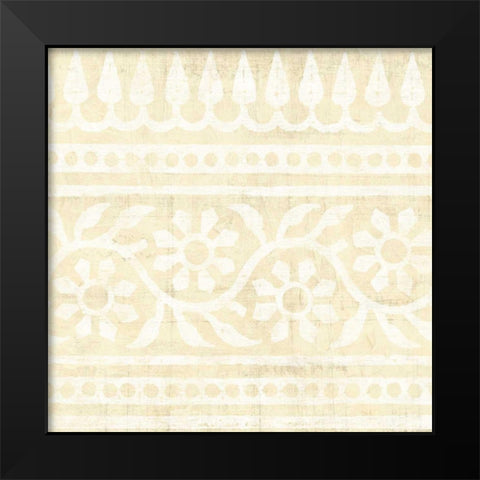 Ethnic Motif VIII Black Modern Wood Framed Art Print by Vision Studio