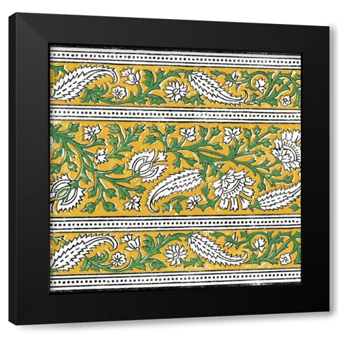 Ceylon Squares III Black Modern Wood Framed Art Print by Vision Studio