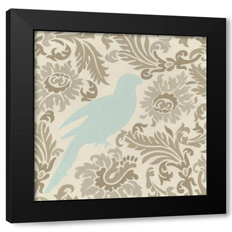Island Tapestry I Black Modern Wood Framed Art Print by Vess, June Erica