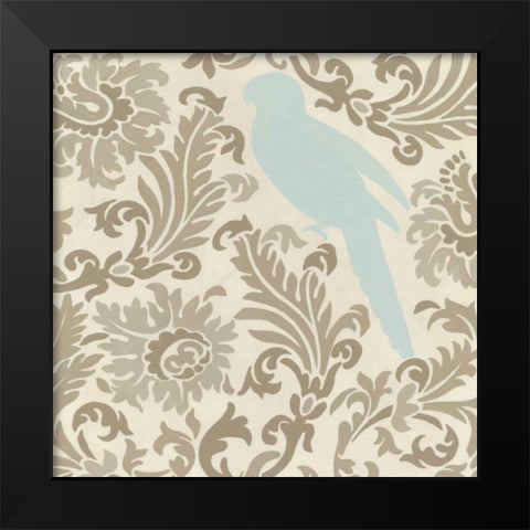 Island Tapestry II Black Modern Wood Framed Art Print by Vess, June Erica