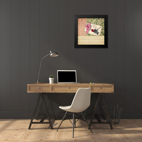 Victorian Christmas III Black Modern Wood Framed Art Print by Vision Studio