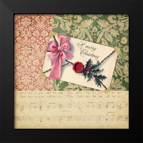 Victorian Christmas III Black Modern Wood Framed Art Print by Vision Studio