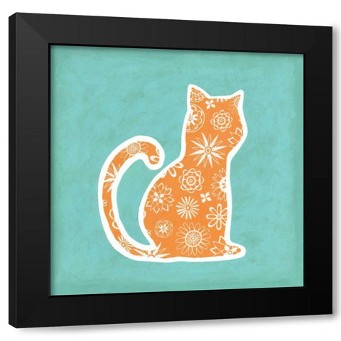 Animal Prints II Black Modern Wood Framed Art Print by Meagher, Megan