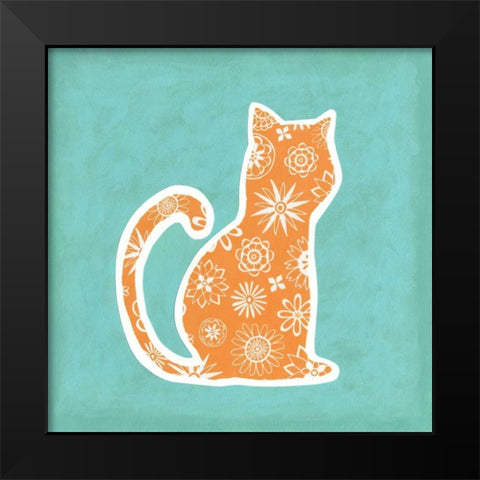 Animal Prints II Black Modern Wood Framed Art Print by Meagher, Megan