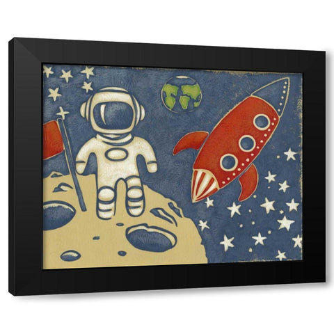 Space Explorer I Black Modern Wood Framed Art Print with Double Matting by Zarris, Chariklia