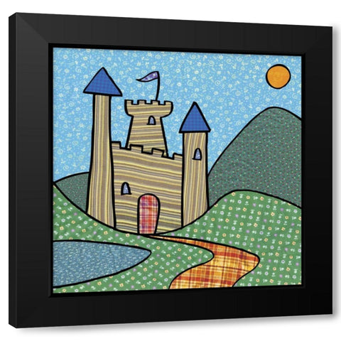 Calico Kingdom I Black Modern Wood Framed Art Print with Double Matting by Swinford, Charles