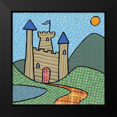 Calico Kingdom I Black Modern Wood Framed Art Print by Swinford, Charles