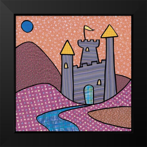 Calico Kingdom II Black Modern Wood Framed Art Print by Swinford, Charles