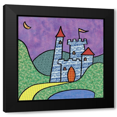 Calico Kingdom IV Black Modern Wood Framed Art Print with Double Matting by Swinford, Charles