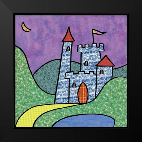 Calico Kingdom IV Black Modern Wood Framed Art Print by Swinford, Charles