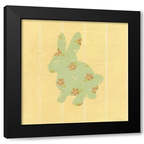 Cottage Cuties II Black Modern Wood Framed Art Print with Double Matting by Vess, June Erica