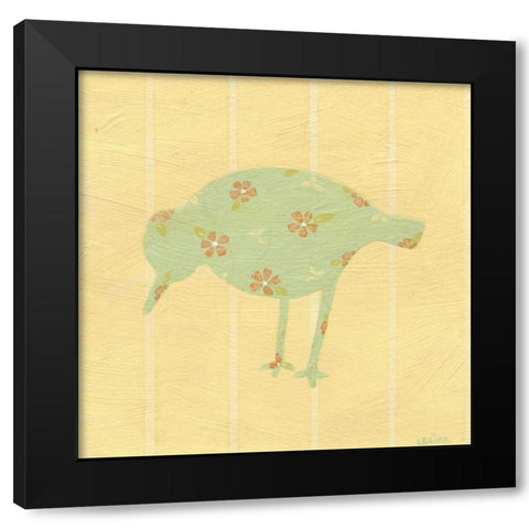 Cottage Cuties III Black Modern Wood Framed Art Print with Double Matting by Vess, June Erica