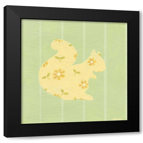 Cottage Cuties IV Black Modern Wood Framed Art Print with Double Matting by Vess, June Erica