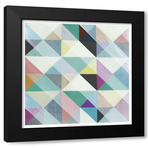 Moderno II Black Modern Wood Framed Art Print with Double Matting by Fuchs, Jodi