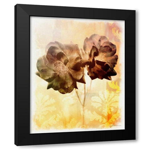 Brocade Garden I Black Modern Wood Framed Art Print by Burghardt, James