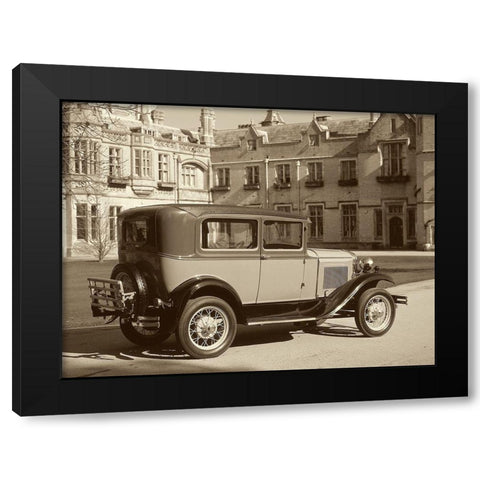 Vintage Cars I Black Modern Wood Framed Art Print by Vision Studio