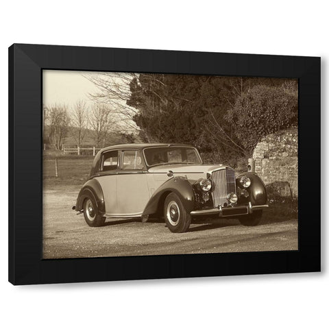 Vintage Cars III Black Modern Wood Framed Art Print by Vision Studio