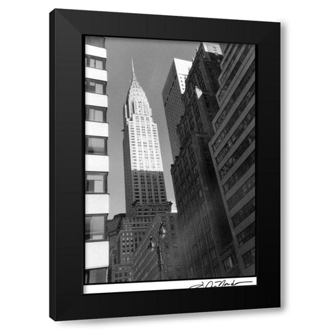 Chrysler Building Black Modern Wood Framed Art Print with Double Matting by DeNardo, Laura