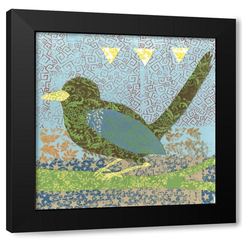 Flight Patterns II Black Modern Wood Framed Art Print by Meagher, Megan