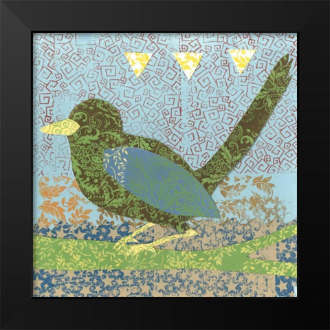 Flight Patterns II Black Modern Wood Framed Art Print by Meagher, Megan