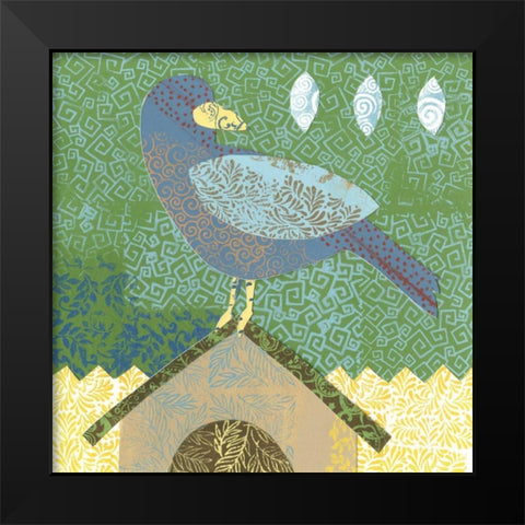 Flight Patterns III Black Modern Wood Framed Art Print by Meagher, Megan