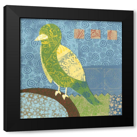 Flight Patterns IV Black Modern Wood Framed Art Print by Meagher, Megan