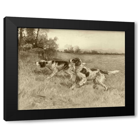 A Thrilling Moment Black Modern Wood Framed Art Print by Osthaus, E.H.