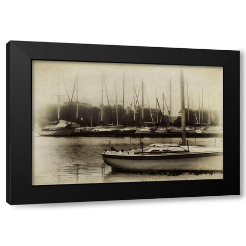 Waiting to Sail I Black Modern Wood Framed Art Print by Head, Danny