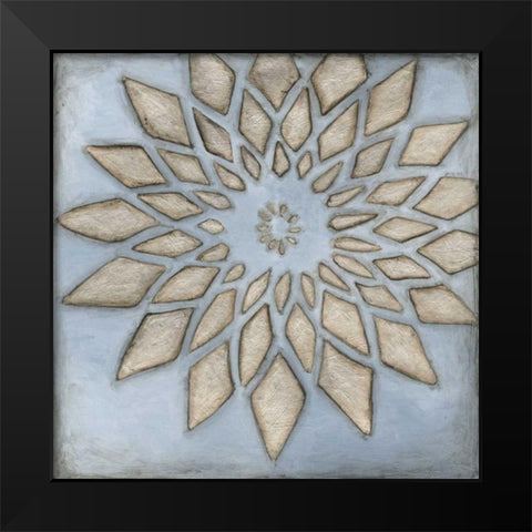 Silver Filigree I Black Modern Wood Framed Art Print by Meagher, Megan