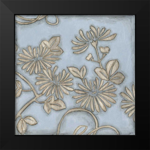 Silver Filigree IV Black Modern Wood Framed Art Print by Meagher, Megan