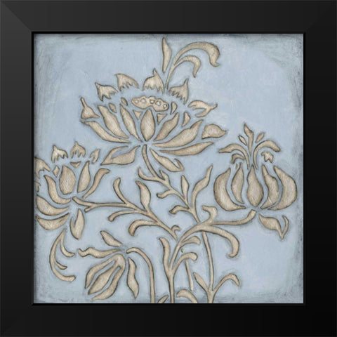 Silver Filigree VI Black Modern Wood Framed Art Print by Meagher, Megan