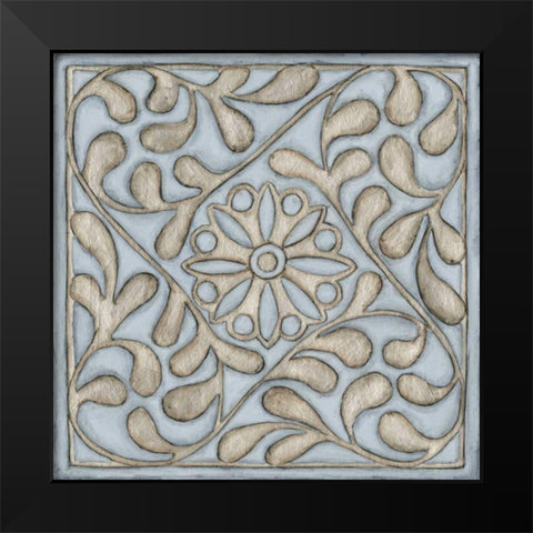 Silver Filigree VII Black Modern Wood Framed Art Print by Meagher, Megan