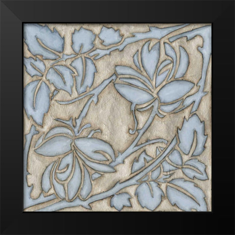 Silver Filigree IX Black Modern Wood Framed Art Print by Meagher, Megan