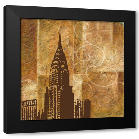 Urban Icon II Black Modern Wood Framed Art Print with Double Matting by Harper, Ethan