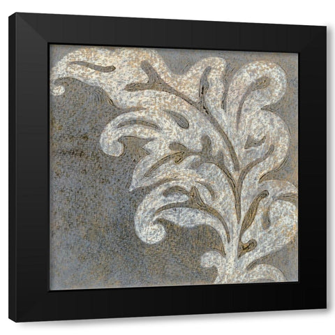 Rococo I Black Modern Wood Framed Art Print with Double Matting by Wyatt Jr., Norman