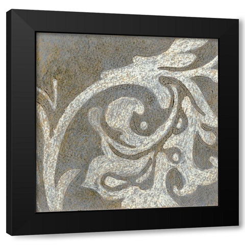 Rococo III Black Modern Wood Framed Art Print with Double Matting by Wyatt Jr., Norman