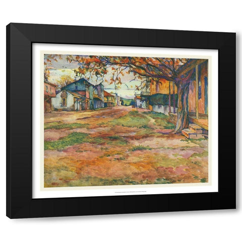 European Sketchbook V Black Modern Wood Framed Art Print with Double Matting by Abdy, Rowena Meeks