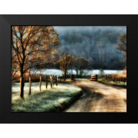 Morning Frost Black Modern Wood Framed Art Print by Head, Danny
