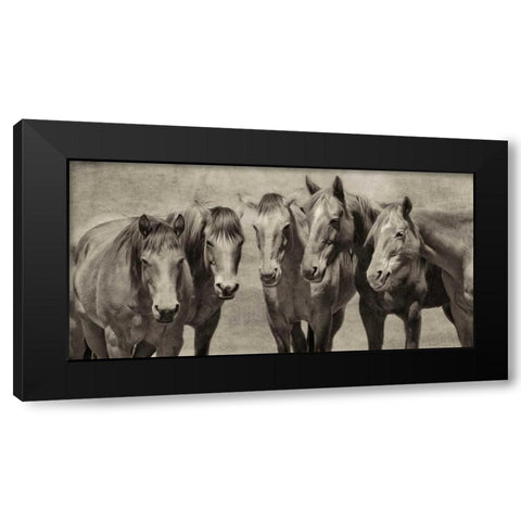 Meeting of the Minds Black Modern Wood Framed Art Print by PHBurchett