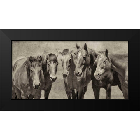 Meeting of the Minds Black Modern Wood Framed Art Print by PHBurchett