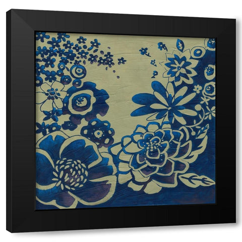 Kyoto Garden III Black Modern Wood Framed Art Print with Double Matting by Zarris, Chariklia
