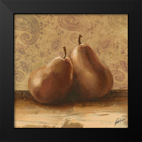 Fruit Duet II Black Modern Wood Framed Art Print by Harper, Ethan