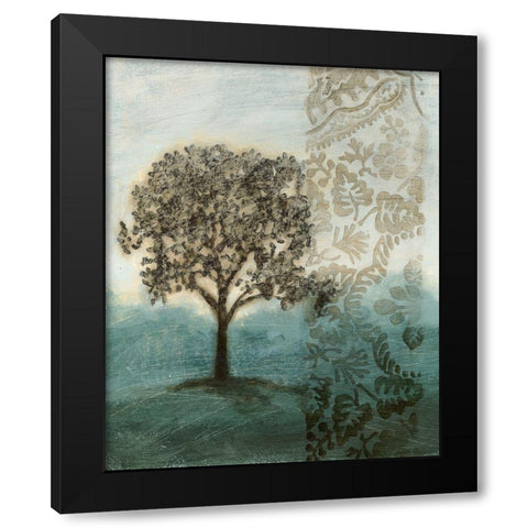 Misty Memory II Black Modern Wood Framed Art Print with Double Matting by Meagher, Megan