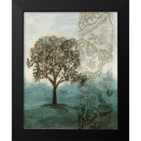 Misty Memory II Black Modern Wood Framed Art Print by Meagher, Megan