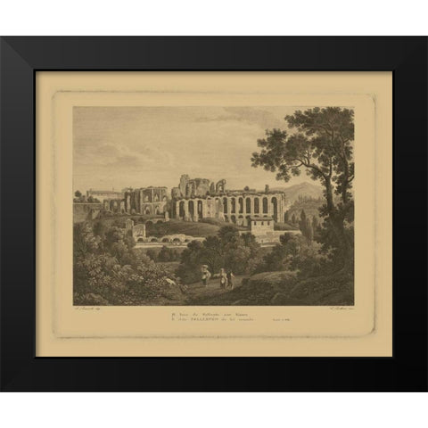 Italian Landscape II Black Modern Wood Framed Art Print by Vision Studio