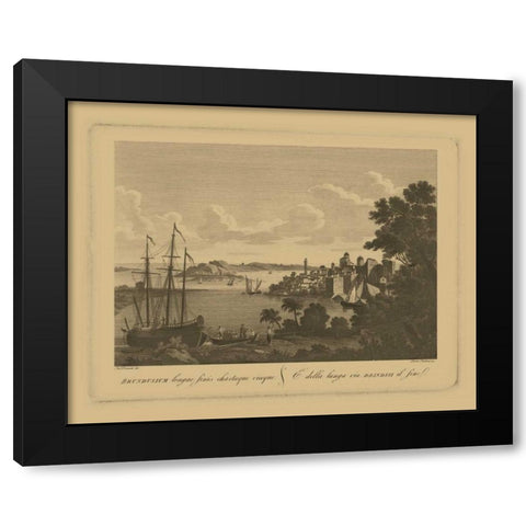 Italian Landscape III Black Modern Wood Framed Art Print by Vision Studio